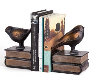 Sujetalibros de Metal con Diseño de Pájaros (2 Piezas), Estilo Tradicional, Accesorio Decorativo para Lectura - Product Image 1