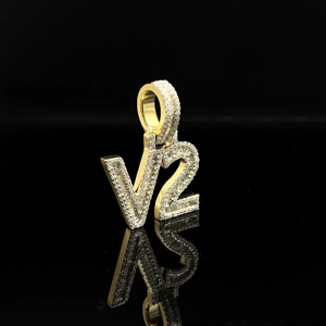 Colgante de lujo personalizado de aleación con diamantes estilo hip hop cristiano para hombre - Product Image 1