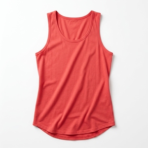 Débardeur sans manches coupe ample, col rond, ourlet incurvé, en coton doux, léger et respirant, pour le jogging, fabrication OEM personnalisée, vente en gros - Product Image 1