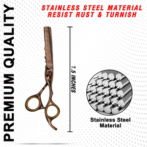 Ciseaux de barbier professionnels en acier inoxydable de haute qualité pour la coiffure et la coupe de cheveux en salon, vente en gros - Product Image 3