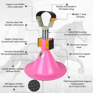 Kit d'outils de soins dentaires équin pour chevaux, supports de sabots, outils professionnels de ferrage pour chevaux - Product Image 5