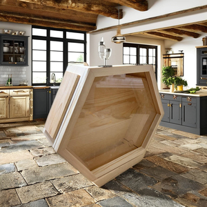 ชุดรังผึ้งไม้ขัดเงาศิลปะพื้นบ้านเฉาเซียน หัวเซิน ของตกแต่งบ้าน ทำจากไม้ชิมา ซูเปอร์บา - Product Image 2