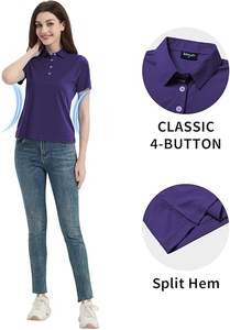 Polo de Golf de Secado Rápido para Mujer, Personalizado, Nuevo Diseño de Polo para Mujer, Alta Calidad, Multicolor, a un Precio Razonable - Product Image 4