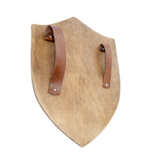 Bouclier Viking en bois artisanal, bouclier nordique traditionnel, construction en bois durable pour reconstitution historique - Product Image 2