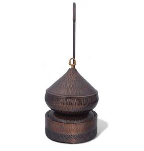 Plat de service décoratif au design fabuleux avec support, finition fumée de qualité supérieure, en acier inoxydable, écologique, pour l'extérieur - Product Image 2