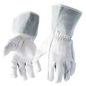 Nouveaux gants de soudage en cuir de chèvre, résistants à la chaleur et aux étincelles, ignifuges, pour travaux lourds et lutte contre les incendies - Product Image 1