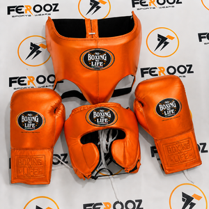 Top Selling Customized No <b>Boxing</b> No Life Orange Professional All Colors Available Genuine Cowhide Leather Quick Drying Lace-up - Product Image 1