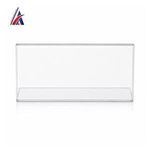 Offre Spéciale : Excellent Support en Acrylique en Forme de L pour Étiquettes de Prix, 210x75 mm, Incliné, Transparent, pour Comptoir ou Table - Product Image 2