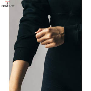 Sudadera con Capucha para Mujer, Personalizada con Logotipo, de Algodón, con Estampado, Manga Larga, Tejido Grueso, Cierre con Cremallera, Impermeable - Product Image 6