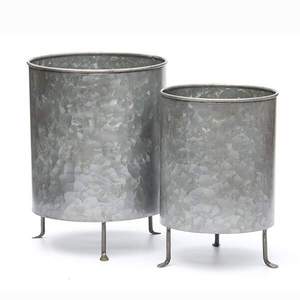 Jardinera Rústica de Metal Galvanizado, Maceta Ovalada Larga de Zinc para Ventana, Maceta para Flores, Contenedor Elevado para Jardín Interior y Exterior, para Suculentas - Product Image 4