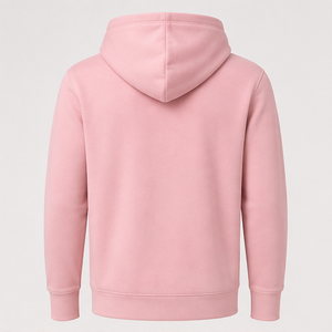 เสื้อฮู้ดผู้ชายสีชมพูพาสเทลแบบเรียบง่าย สวมใส่สบาย ไม่มีเชือกผูก ด้านหน้าเรียบ น้ำหนักเบา ผ้าคอตตอนเทอร์รี่ รุ่น MHOOD-0026 - Product Image 2