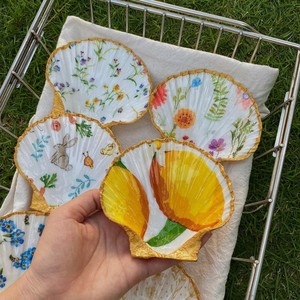 Plato de Concha Natural, Bandeja de Concha de Vieira, Artesanía Decorativa Hecha a Mano, Porta Joyas, Decoración Costera - Product Image 4