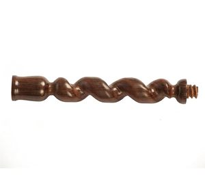 Support de bougie en bois torsadé artisanal, design rustique en spirale, rond, décoration d'intérieur, porte-lumière de Noël - Product Image 2