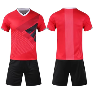Nouvel ensemble de maillots de football personnalisés, respirant et anti-transpiration, maillot et short à manches courtes, 2 pièces, vêtements de sport à séchage rapide, kits d'équipe de football - Product Image 4