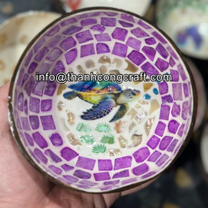 ชามมะพร้าวธรรมชาติชามดีไซน์เสิร์ฟมะพร้าวสำหรับส่งออก - Product Image 4