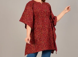 Dubai Style Islamic Women's <b>Kaftan</b> Abaya Handmade <b>Sequined</b> Applique Embroidery Flared Hem Long Sleeve V Neck Breathable - Product Image 2
