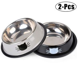 Support élégant et moderne pour gamelles d'animaux, support de gamelles en acier inoxydable robuste, ensemble de gamelles pour animaux - Product Image 2