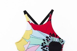 Conjunto de Yoga con Estampado Floral para Mujer, 2 Piezas, Leggings de Cintura Alta, Top Corto, Espalda Cruzada, Spandex, Poliéster, Ropa Deportiva Elástica de Longitud Completa - Product Image 4