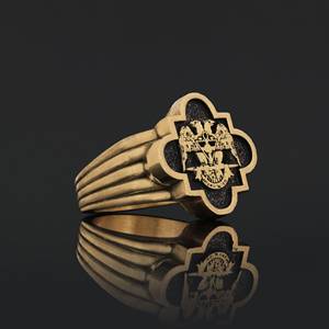 Bague de diplôme universitaire unisexe BOJ RCJ Ring 011 personnalisée en argent et diamant, cadeau pour occasions spéciales, prix bas, offre exceptionnelle - Product Image 3