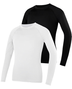 Custom Street Wear Latest Design <b>Men</b> <b>Compression</b> <b>Shirts</b> Solid Color Adult Size Quick Dry Breathable Eco-Friendly Polyester/Nylon - Product Image 1