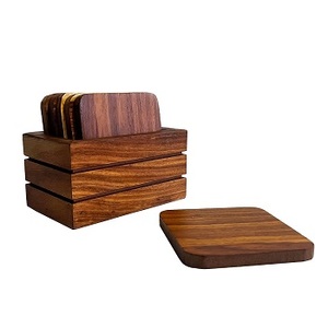 Premium Eco-Friendly Customized Thickness Antique Wooden <b>Coasters</b> for Rustic Dining and Home <b>Table</b> Decor at Wholesale Rate - Product Image 1