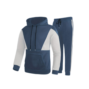 Conjunto de Sudadera con Capucha y Pantalones Cargo de Dos Tonos Personalizados de Primera Calidad para Hombre, Ropa Urbana de Lujo para Hombre, Proveedor Mayorista, Traje Deportivo para Gimnasio - Product Image 1