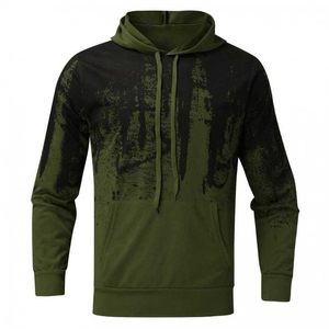 Survêtement Homme Automne Coupe Droite à Capuche Imprimé Décontracté 2-en-1 Uni Léger Respirant Couleur Personnalisée OEM Vente en Gros - Product Image 1