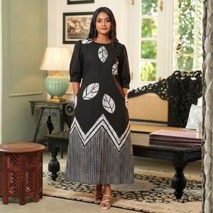 Elegant Super Lawn <b>Batik</b> Maxi <b>Dress</b> For Women Made in Sri Lanka - Product Image 3