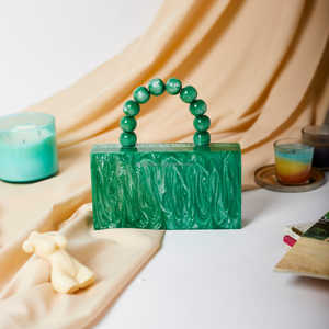 Bolso de noche de lujo de fibra de resina de alta calidad Bolso elegante para fiestas - Product Image 2