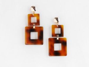 ต่างหูแฟชั่นพิมพ์ลายสีสันสดใส ต่างหูพิมพ์ลายสำหรับผู้หญิง ของขวัญวันเกิดสำหรับเธอ สร้อยคอ เครื่องประดับแฟชั่น - Product Image 3