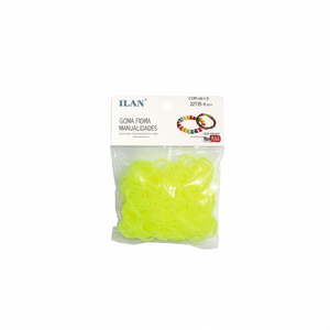 Ilan Goma Manualidades Giallo Fluorescente 300 Pezzi per Lavori Artigianali - Product Image 1