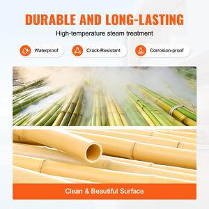 Recinzione di bambù laminato naturale eco-friendly 4 ft alta X 8 ft lunga 0.75 D larga per giardino cortile balcone Patio lato piscina - Product Image 3