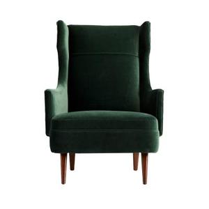 Green Velvet Living Room Chair Upholstered Lounge Armchair Soft Seating for <b>Sofa</b> Accent - Product Image 1