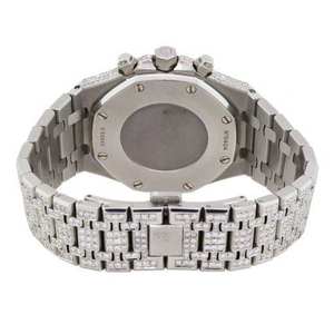 Black Ocean Jewels A.P. Reloj Cronógrafo 3 Crone, Top Ventas, con Diamantes Moissanite VVS, Cuarzo, Acero Inoxidable, Resistente al Agua 3BAR - Product Image 3