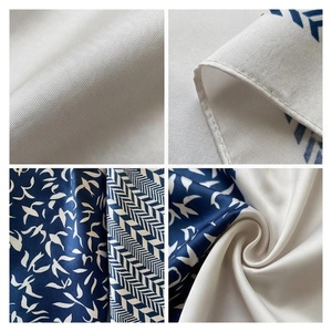 Women's Square <b>Silk</b> Scarf Geometric Print Elegant Multi-Functional Fashion Accessory All Seasons - Product Image 4