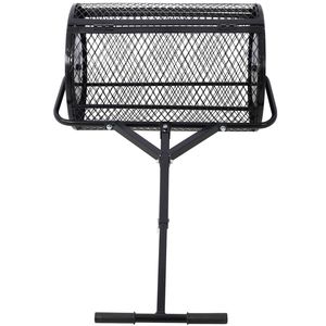 Épandeur de tourbe et de compost en métal à poignée en T de 24 pouces pour l'entretien des pelouses et des jardins, et l'épandage d'engrais - Product Image 2