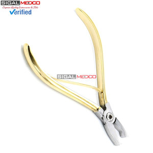 Pince dentaire orthodontique Dela Rosa plaquée or, outil de pliage de fil orthodontique, instrument chirurgical - Product Image 5