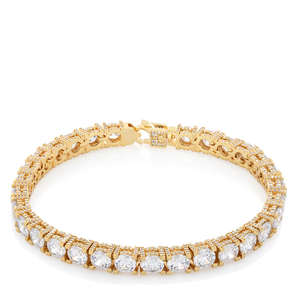 Pulsera de tenis de lujo con diamantes cultivados en laboratorio de diseño único para mujer, de plata de ley 925, ideal para bodas y fiestas, disponible para la venta. - Product Image 5