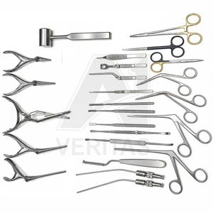 ชุดเครื่องมือผ่าตัดกระดูกอ่อนจมูกแบบใช้ซ้ำได้ A-1 VERITAS ทำจากสแตนเลส สำหรับการผ่าตัดจมูก ชุดเครื่องมือผ่าตัดหู คอ จมูก - Product Image 4