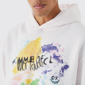 2026 En gros, Survêtement de haute qualité, style délavé, avec pantalon de survêtement et sweat à capuche, personnalisable, effet délavé à l'acide, 100% coton - Product Image 6