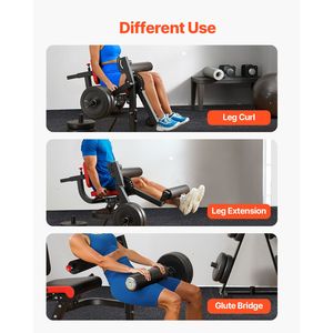 Panca per Esercizi Gambe Regolabile, Capacità 700 Libbre, Macchina Speciale per Estensione e Flessione Gambe, per Sistemi Home Gym - Product Image 6