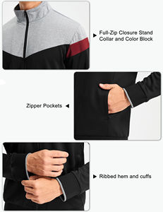 ชุดวอร์มกีฬาผู้ชาย คุณภาพสูง เนื้อผ้านุ่ม ระบายอากาศได้ดี ชุดเซ็ตผ้าฝ้ายสำหรับผู้ชาย - Product Image 2