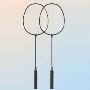 Badminton Rackets Carbon Fiber Frame Graphite Shaft PU Grip S4 Handle Lightweight Durable <b>Strings</b> Moderate Hardness - Product Image 1