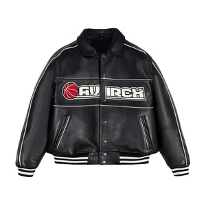 Veste d'hiver en toile et cuir Avirex pour homme, taille personnalisée, noire, col montant, écologique, imperméable et respirante, best-seller - Product Image 3