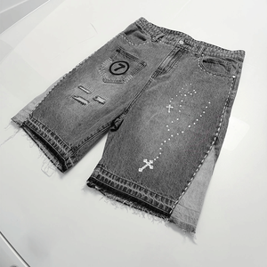 Shorts en jean décontractés pour hommes style skater, vente en gros, mode créateur, en vrac - Product Image 6