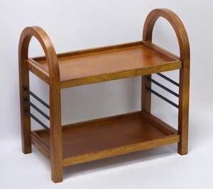 Étagère de rangement en bois pour la cuisine, la salle de bain, le comptoir et le bureau |   Étagère de rangement en bois de manguier et en fer - Product Image 1