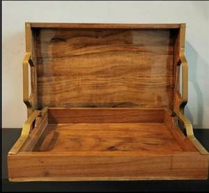 Plateaux de service décoratifs en bois de qualité supérieure, multifonctionnels, pour le petit-déjeuner, le service et le rangement, au meilleur prix - Product Image 5
