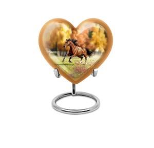 Belle urne funéraire en métal blanc en forme de cœur pour cendres d'adulte, urne funéraire décorative miniature pour cendres d'enfant et de nourrisson - Product Image 5