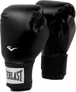 Guantes de Entrenamiento de Kickboxing MMA Negros de 10 Oz con Correa de Muñeca Ajustable y Cuero PU Transpirable para Uso Unisex - Product Image 1