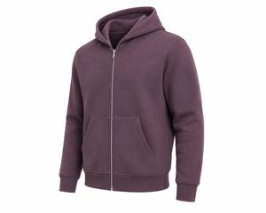 Sweat-shirts à capuche zippés pour hommes en molleton épais personnalisés, 100 % coton French Terry, écologiques, streetwear, hiver, vente en gros - Product Image 4